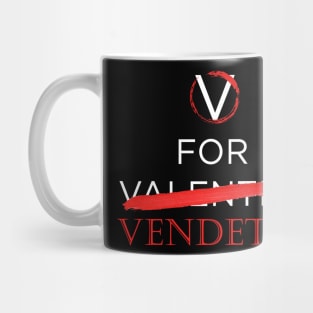 No V for Valentine Mug